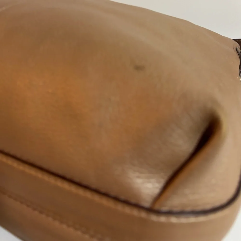 Coach metallic Tan Leather Shoulder Bag